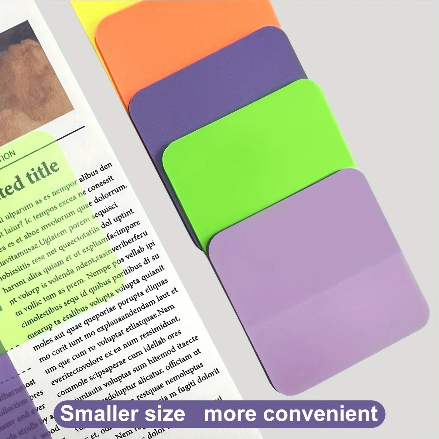 8-Pack Transparent Sticky Notes | Waterproof Self-Adhesive for Clear Organisation