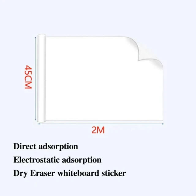 Reusable Static Whiteboard, Damage-Free Visual Planning for Neurodivergent-Friendly Spaces