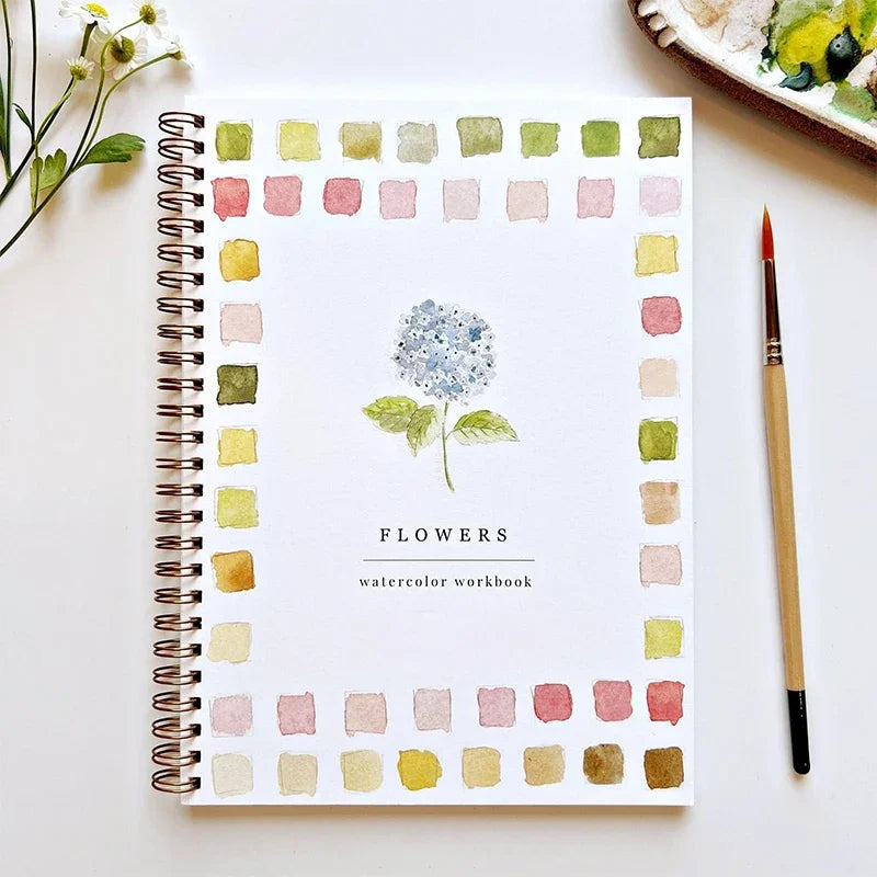 Beginner Watercolour Workbook – Guided Painting Activities for Mindfulness & Skill Building