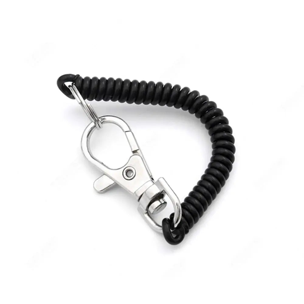 Spiral Elastic Spring Rope Keychain- Tangle-Free Secure Carry