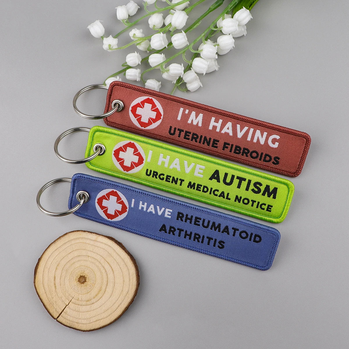 I HAVE AUTISM Embroidered Key Fob – Visibility Tool for Advocacy, Awareness & Safety