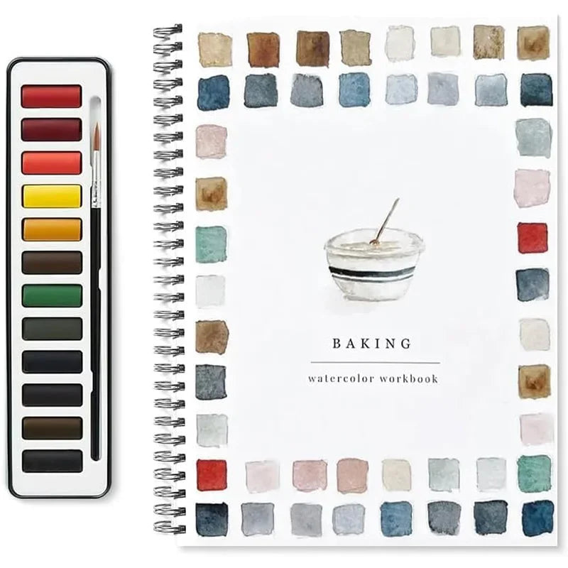 Beginner Watercolour Workbook – Guided Painting Activities for Mindfulness & Skill Building