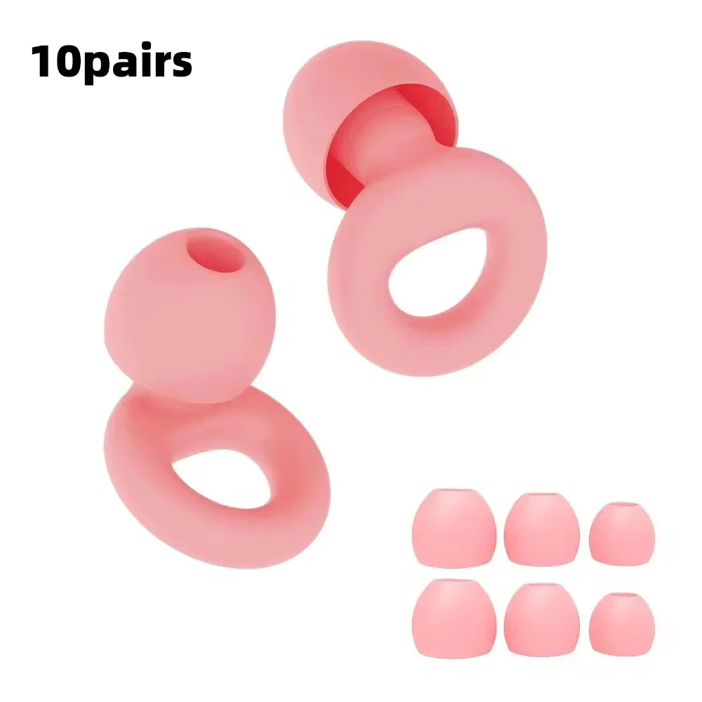 HUAK Silicone Ear Plugs High-Fidelity Noise Reduction for Neurodivergent Teens & Adults
