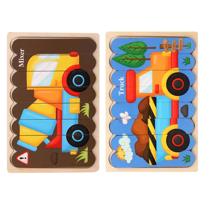 Wooden Strip Puzzle – Calm, Structured Play for Neurodivergent-Friendly Skill Building