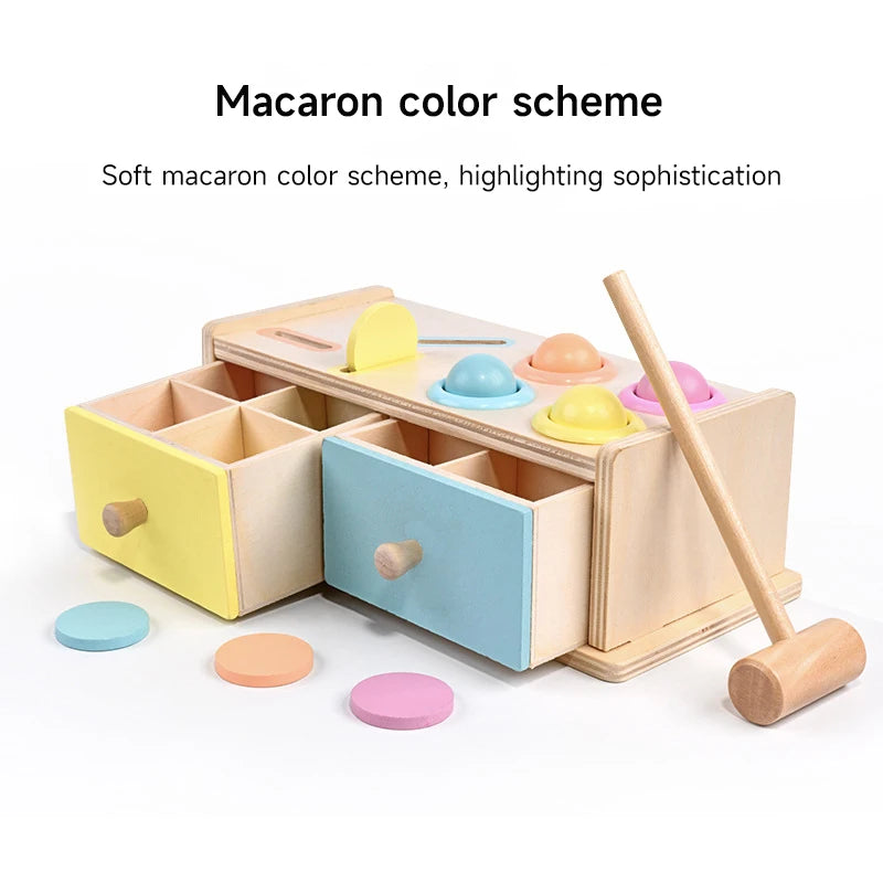 Wooden Toys Multifunction Toy Box – Montessori-Inspired Sensory Set