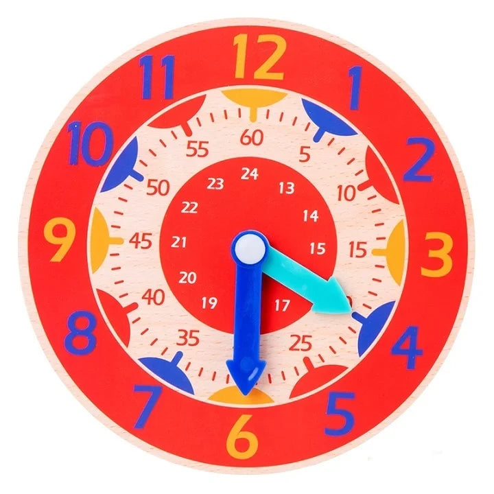 Wooden Clock – Visual Sequencing Toy for Neurodivergent Time Awareness