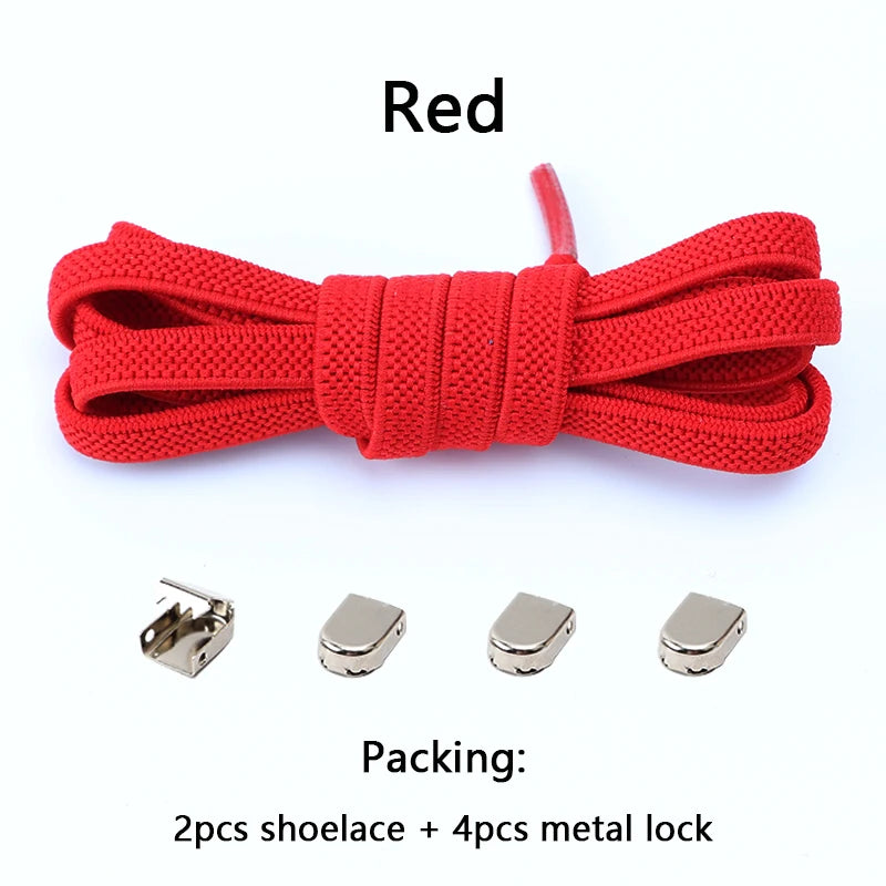 4Pcs No Tie Shoelaces – Effortless, Sensory-Friendly Footwear for All Ages