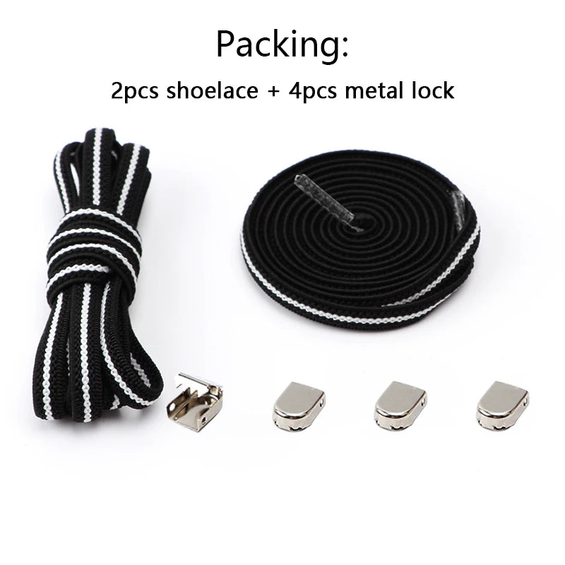 4Pcs No Tie Shoelaces – Effortless, Sensory-Friendly Footwear for All Ages
