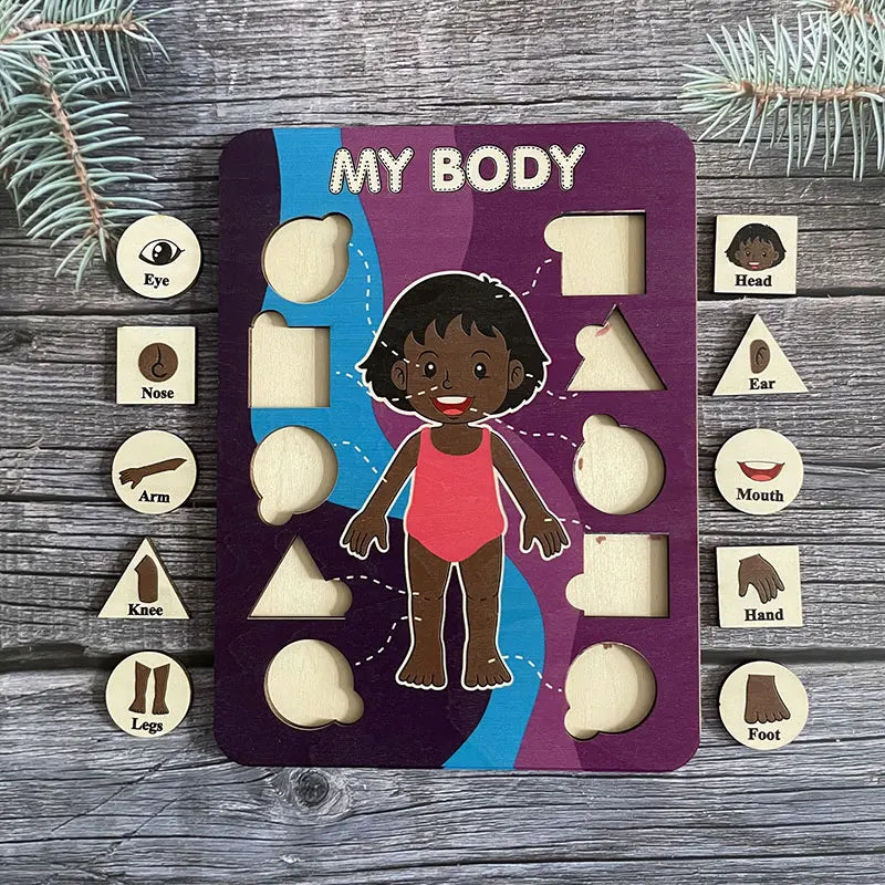 Human Body Parts Wooden Puzzles