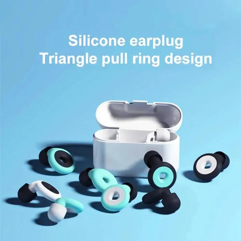 Soft Silicone Sleep Earplugs- Noise Reduction for Neurodivergent-Friendly Rest & Travel