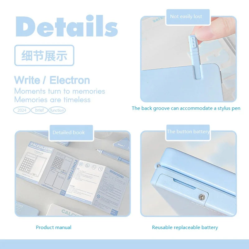 2-in-1 Handwriting Foldable Calculator – Visual Learning Tool for Dyscalculia & Organised Thinking