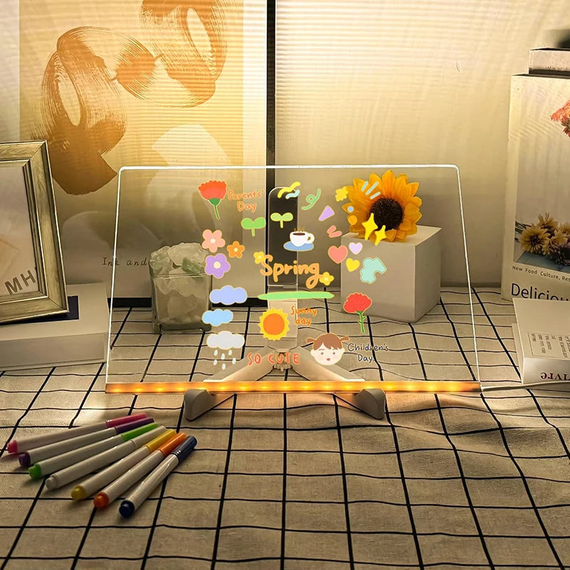 Glowing Acrylic Marker Board
