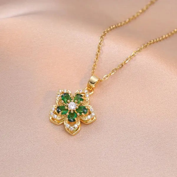 Rotatable Flower Necklace – Discreet Sensory Pendant for Adults