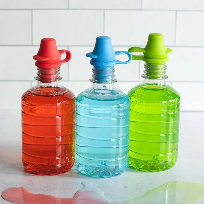 3Pcs No Spill Water Bottle Cup Adapter – Leak-Proof Hydration Support for Accessibility & Travel