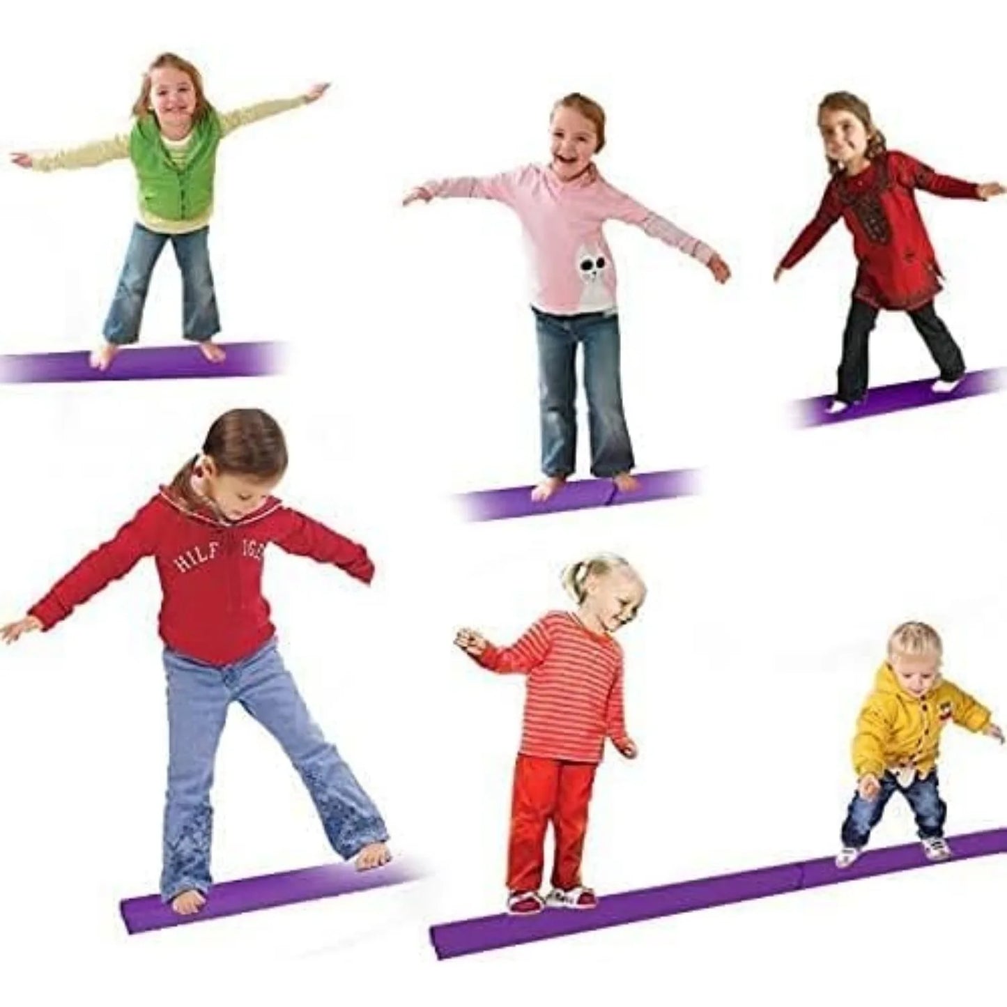 Folding Balance Beam 7FT Faux Suede, Empower Movement & Regulation with Soft-Touch Stabilityvement & Regulation with Soft-Touch Stability
