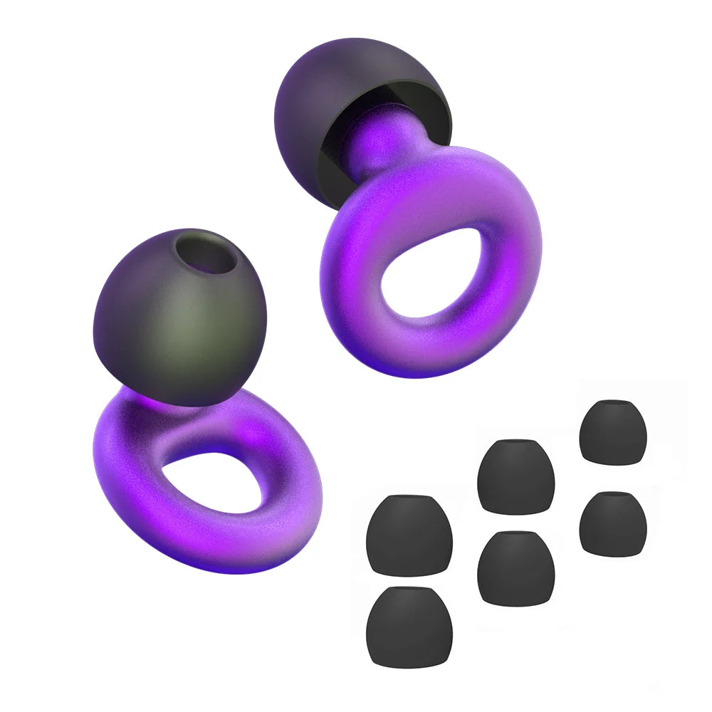HUAK Silicone Ear Plugs High-Fidelity Noise Reduction for Neurodivergent Teens & Adults