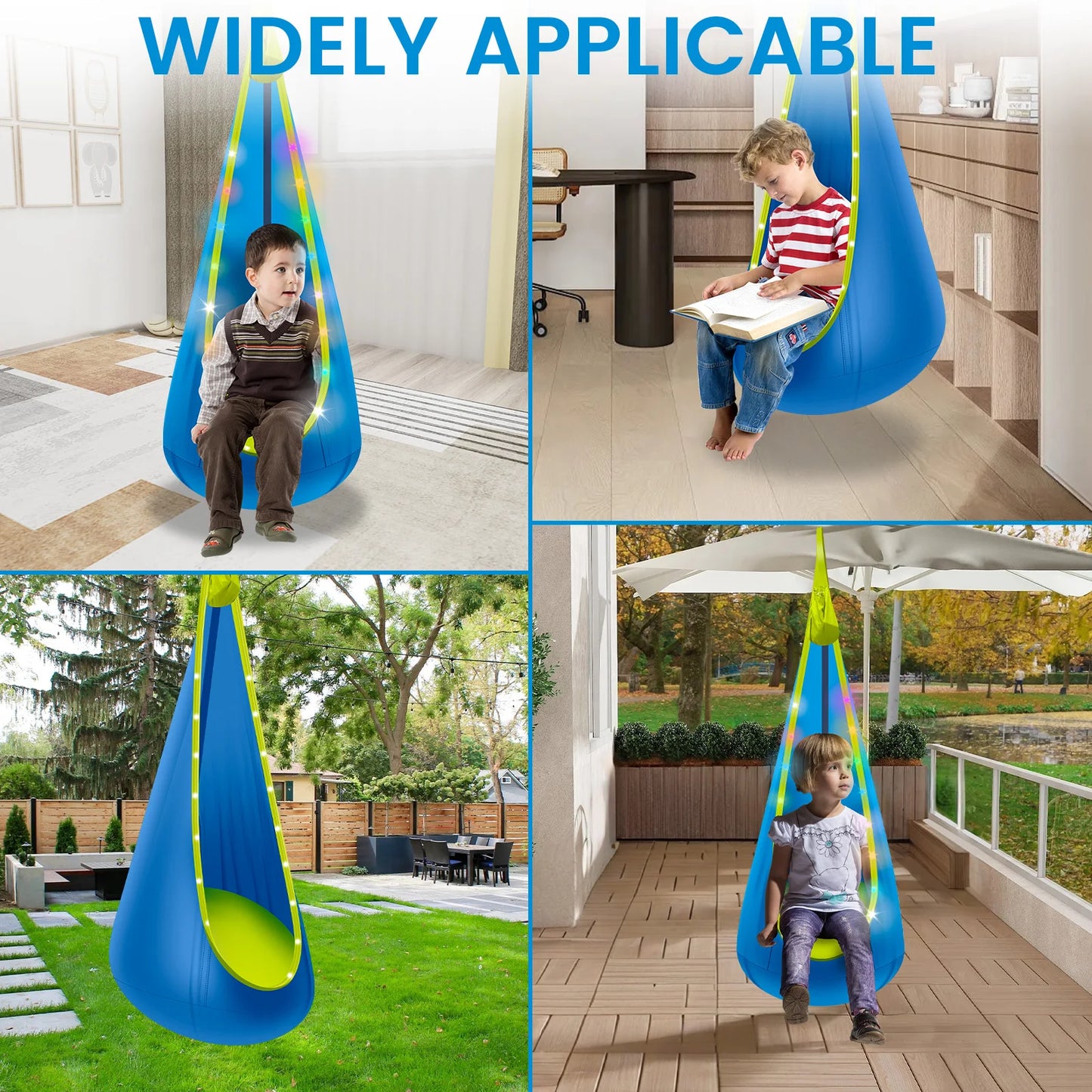 Pod Swing Seat With LED Light