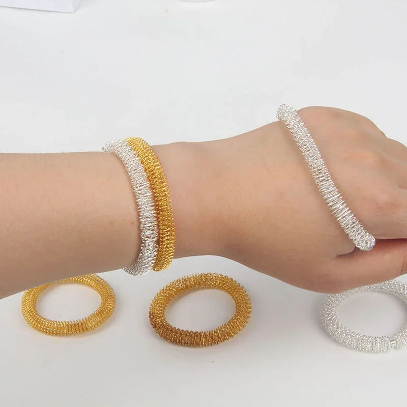 Acupressure Wrist Massage Bracelets- Discreet Stress Relief for Neurodivergent-Friendly Calm