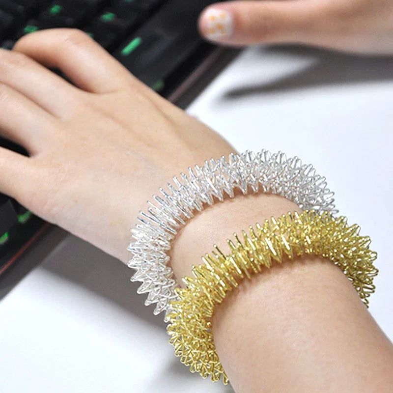 Acupressure Wrist Massage Bracelets- Discreet Stress Relief for Neurodivergent-Friendly Calm