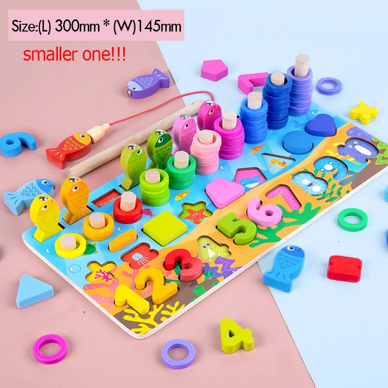 Wooden Number Puzzle Sorting Toys – Visual Numeracy Support for Neurodivergent Learners