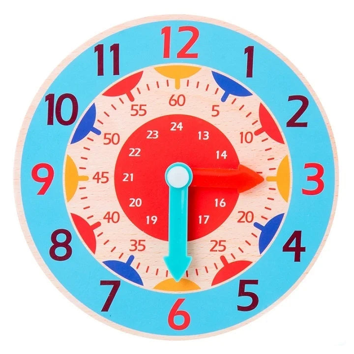 Wooden Clock – Visual Sequencing Toy for Neurodivergent Time Awareness