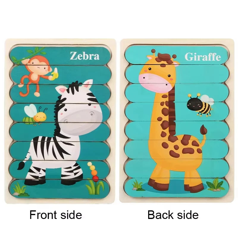 Wooden Strip Puzzle – Calm, Structured Play for Neurodivergent-Friendly Skill Building