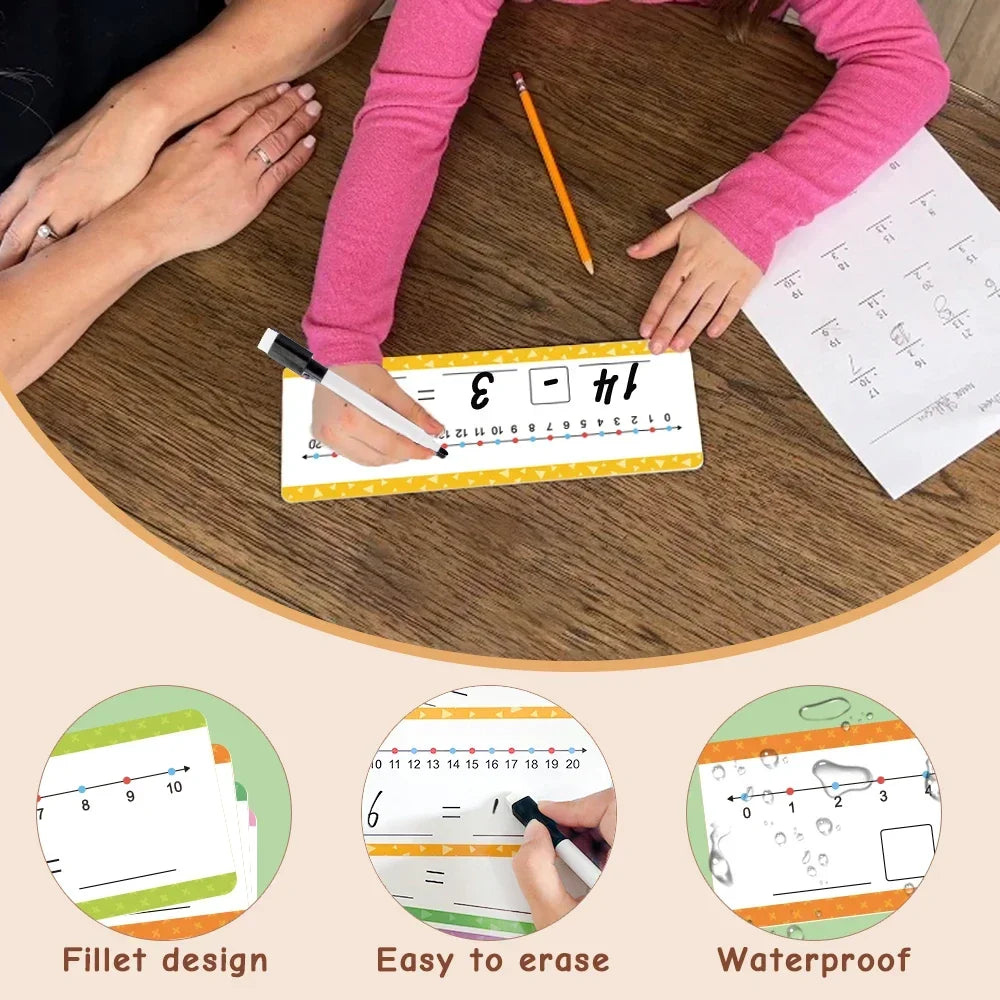 Dry Erase Number Line Cards (0–20) – Visual Maths & Dyscalculia-Friendly Learning Tool