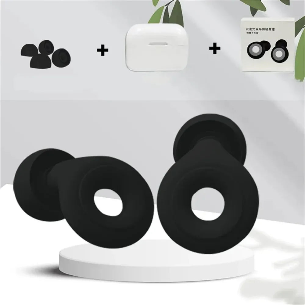 Soft Silicone Sleep Earplugs- Noise Reduction for Neurodivergent-Friendly Rest & Travel