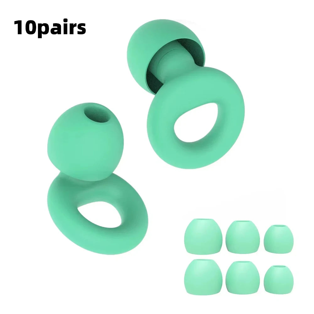 HUAK Silicone Ear Plugs High-Fidelity Noise Reduction for Neurodivergent Teens & Adults