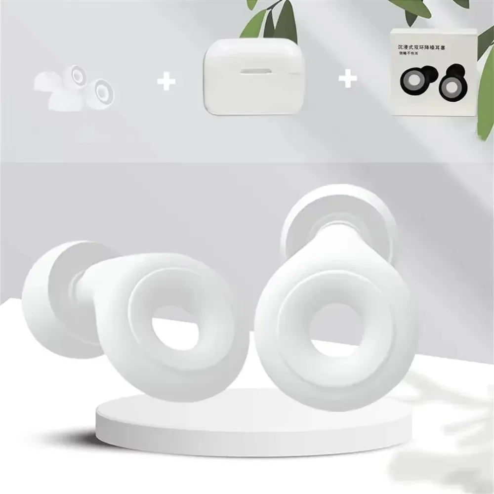 Soft Silicone Sleep Earplugs- Noise Reduction for Neurodivergent-Friendly Rest & Travel