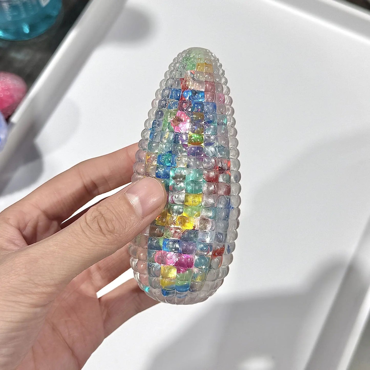 Crystal Corn Squishie – Soft Sensory Fidget for Stress Relief & Emotional Regulation