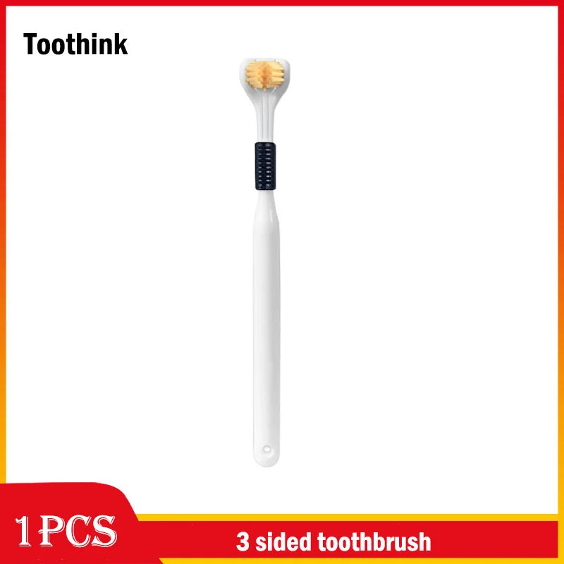 Adult 3-Sided Toothbrush – Ultra-Fine Bristles for Thorough, Gentle Oral Care