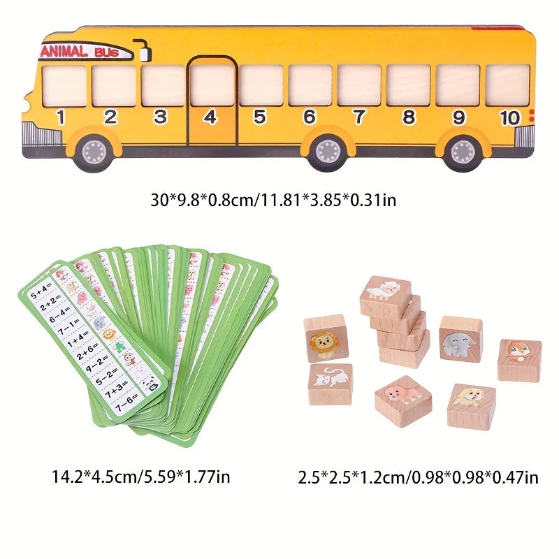 Math Educational Animal Block Game Number Matching for Neurodivergent-Friendly Learning