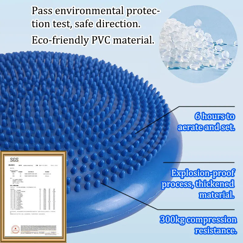 Inflatable Wobble Cushion ,Balance & Focus Tool for Neurodivergent-Friendly Movement