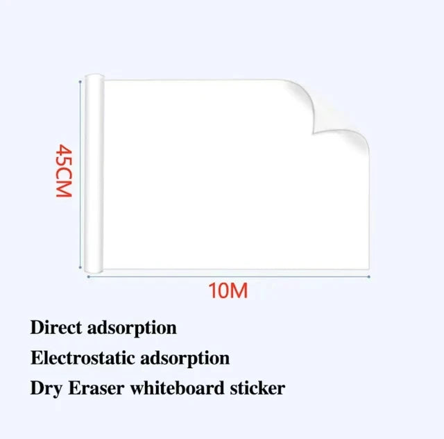 Reusable Static Whiteboard, Damage-Free Visual Planning for Neurodivergent-Friendly Spaces