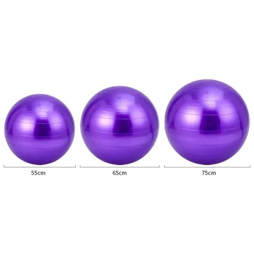 Multiple balance ball sizes and colours available for neurodivergent-friendly stretching and posture support.