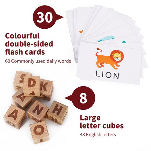 SOKA® Wooden Spelling Game – Memory, Focus & Language Skills for Ages 3+