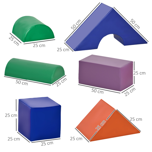 11-Piece Soft Foam Puzzle Blocks Set – Toddler-Safe Learning & Sensory Toy
