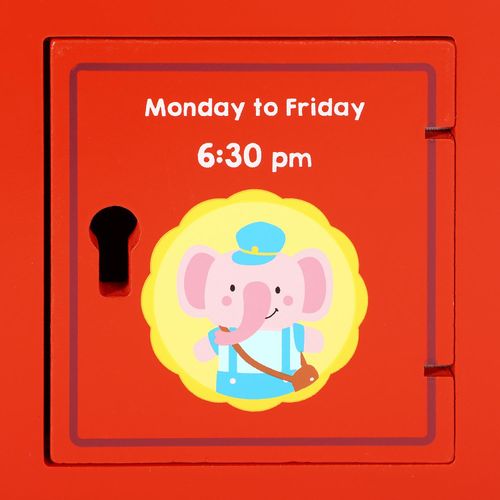 SOKA Wooden Postbox Elephant– Pretend Postal Role Play Set