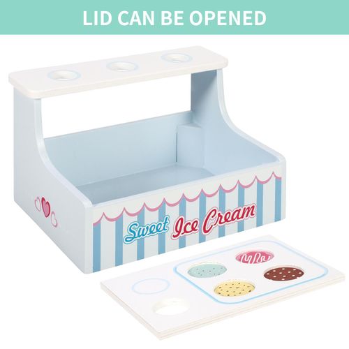 SOKA Mini Ice Cream Shop– Compact Pretend Play Set for Imaginative Role Play