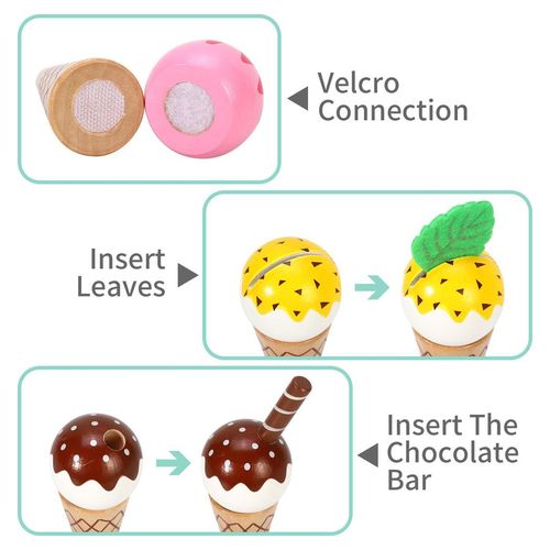 SOKA Mini Ice Cream Shop– Compact Pretend Play Set for Imaginative Role Play