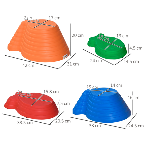 11-Piece Fish-Shaped Balance Stepping Stones – Sensory Coordination Set for Active Play