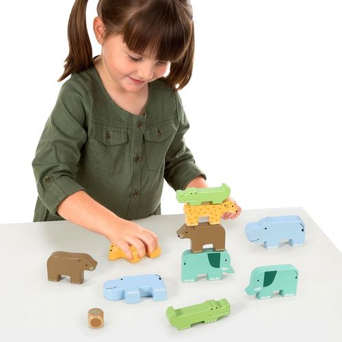 SOKA Wild Animal Stacking – Montessori-Inspired Wooden Balance Puzzle Toy