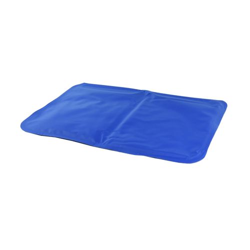 Cooling pad placed on bedding, offering neurodivergent-friendly relief without refrigeration
