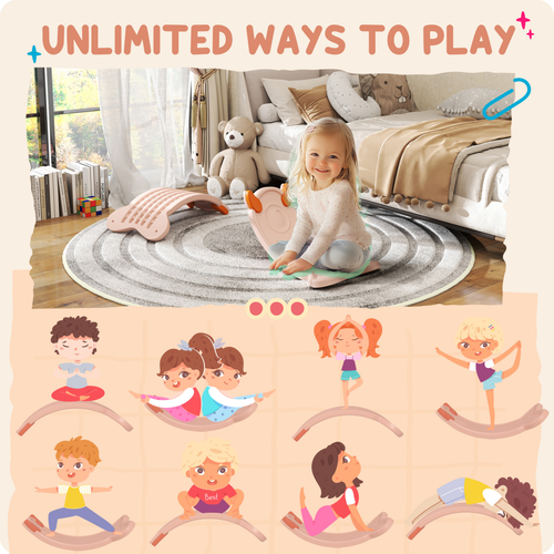 AIYAPLAY Monster Balance Board– Cute Coordination Trainer for Ages 3–6