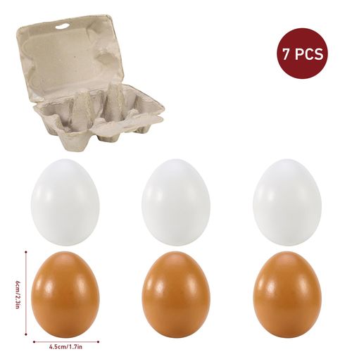 SOKA Wooden Eggs – Pretend Breakfast Play Food in Carton Box