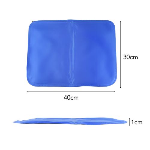 Side angle of gel pad with soft PVC shell designed for body-responsive cooling