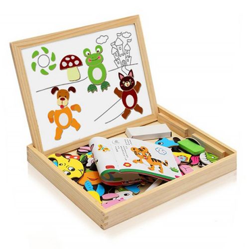 Doodle Wooden Magnetic Puzzle Board – Multifunctional Creativity & Learning Surface