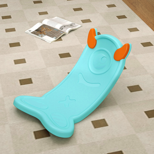 AIYAPLAY balance board with textured light blue surface, designed for sensory-friendly movement and coordination.