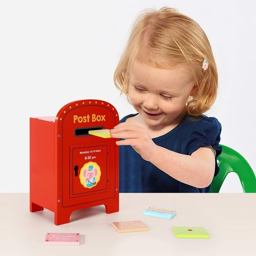 SOKA Wooden Postbox Elephant– Pretend Postal Role Play Set